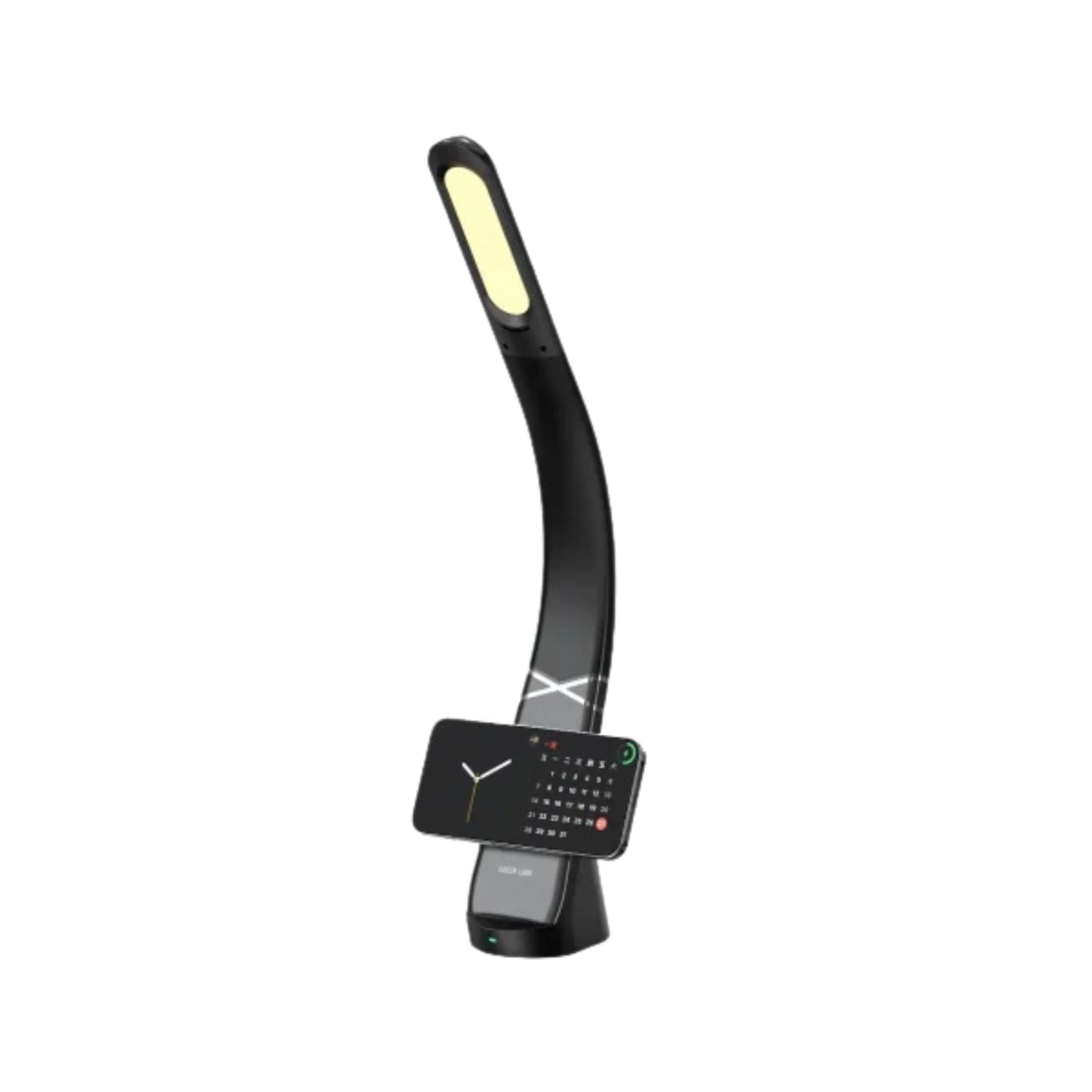 Green Lion Mag LED Desk Lamp with Wireless Snap & Charge – Black